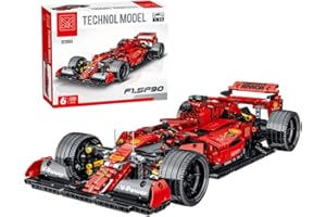 MISINI 023005 Lot de 1200 Blocs de Construction Technique pour Voiture de Course Formule F1 modèle 1:10 Bloc de Construction Voiture de Sport MOC Kit de Construction créatif