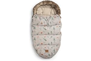 Elodie Details Sacco Passeggino Invernale Universale - Coprigambe Imbottito, Sacco Termico Antivento e Impermeabile, Morbido e Caldo, Compatibile con Passeggini e Carrozzine - Meadow Blossom