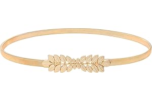 VONMELLI Cintura Sottile in Metallo per Abiti Cinture Elastica Donna Retrò Regolabile Cinture Gioiello Cintura Donna Eleganti per Vestito Pantaloni Jeans Soprabito