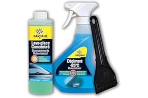 Bardahl Kit Hiver (dégivrant -25° + Antigel Lave Glace + grattoir)
