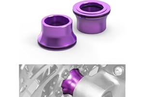NICECNC Purple Front Wheel Hub Spacer Bushing Collars O-Ring Compatible with Surron Light bee X/S/ L1E Compatible with Segway X160 X260 ， CNC Front Wheel Spacer Kit