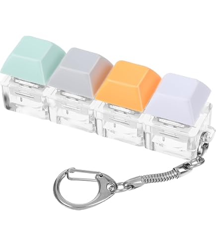 2 Stück 4-Tasten Sensory Fidget Schlüsselanhänge Produktbild-Vorschau 2