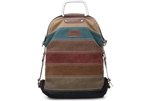 EZESO La Desire Mujeres Vintage Mochila Escolar Daypacks damas mochila casual bolso bolsos mochila Para el trabajo escolar vacaciones viajes senderismo camping actividades (Retro)