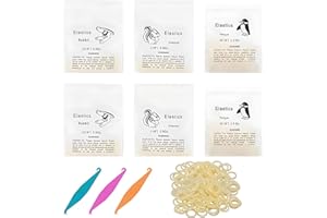 LAJUP 600 Pcs Elastici Ortodontici 1/8 Elastici In Gomma 3/16 Ortodontica Elastici Multiuso Dentale Dentale Gap Ortodontico 5/16 Fasce Elastiche Trasparenti Rubber Band Oral Orthodontics Strumento