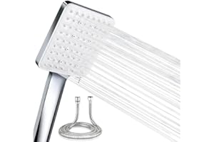 XIXITAIHAO Duschkopf Mit 1,5 m Schlauch, Handbrause mit Schlauch, 6 Sprüheinstellungen Hochdruck-Duschkopf Combo Set, Duschkopf Chrom