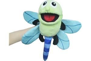 lilizzhoumax Simulation dragonfly Hand Puppet Plush Toy, Stuffed insect Animal Plush dragonfly Cute Role-Playing, Child Interactive Early Education Toys Home Decoration Animal Toys, Gift for Kids