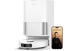 DREAME D30 Ultra Robot Vacuum and Mop Combo, 25,000Pa Suction, Auto Empty & Mop Self-Cleaning, MopExtend Edge Cleaning, Carpet Detection, Smart App Control, Multifunctional PowerDock