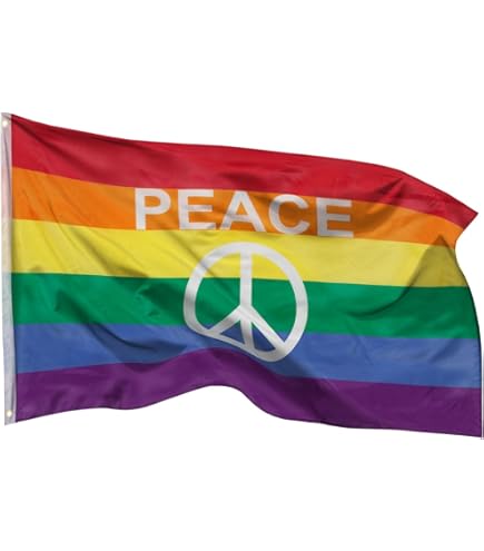 Bandiera Arcobaleno Hippie Swirl 30x45 Cm Per Pace, Festa E - Foto 2
