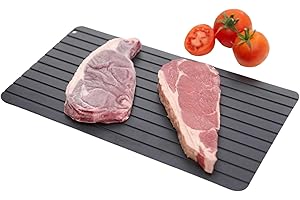 HYFIVE Defrost Tray Thawing Plate Defrosts Food up to 5X Faster, Large Defrosting Board to Defrost Frozen Meat Fast, Aluminium Thawing Tray for Frozen Foods or Meat in Short Time and Naturally