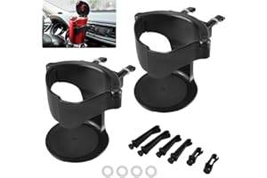 SUEVUT 2 Pcs Portavasos Coche, Portavasos Coche Ajustable Universal, Multifuncional Portavasos para Automóvil para Botella Termo Taza Bebida Cenicero