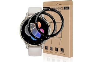 Carantee Verre Trempé pour Garmin Venu 3s Film Protection Écran, TPU Bubble Free Tactile sensible, 0,15mm Couverture 3D Anti-Rayures, 2 Pack Ultra Slim HD Vitre Protection pour Garmin Venu 3s Film