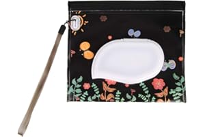 DOMYBESTSHOP Domybest Porta Salviette Umidificate Contenitore per Salviette Umidificate Portatile Impermeabile Riutilizzabile Custodia per Salviette Umidificate per Bambini Pochette Trucchi Donna