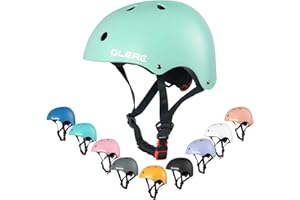 Glerc Kids Bike Helmet, Lightweight Adjustable Multi-Sport for Bicycle Skateboard Scooter, 2 Sizes Toddler Youth & Kids, Multiple Colors