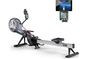 JOROTO Vogatore per la Casa, Vogatore Magnetico Bluetooth, Vogatore per Palestra Domestica e Cardio Training, Monitor LCD, Dimensione Massima utente Fino a 210cm, capacità di Carico Massima 160KG
