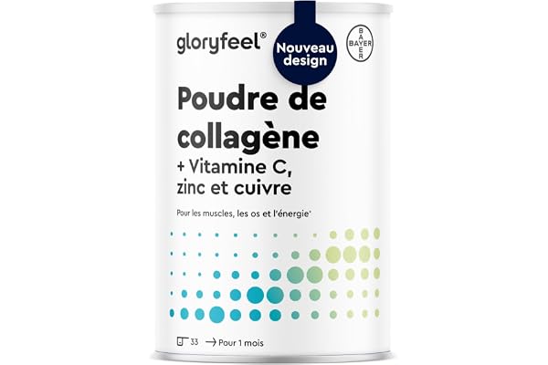 Poudre de Collagène 500g Sans Saveur, Avec Ingrédients Premium Brevetés, 12500mg de Collagène Hydrolysé Type I, Enrichi en Vitamine C, Zinc et Cuivre, Soutient la Peau, les Ongles et les Cheveux*
