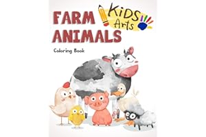 farm Animals Coloring Book: farm animals books for kids & toddlers | Boys & Girls | activity books for preschooler | kids ages 1-3 2-4 3-5