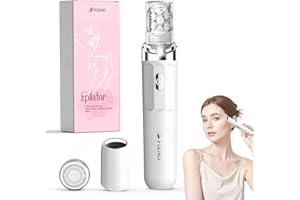BEAUZMO Epilierer für Frauen,2 in 1 Gesichtshaarentferner für Frauen,USB Elektrischer Gesichts Epilierer,mit LED-Licht und 2 Ersatzköpfen,Gerät, schmerzloser Damenrasierer für Körper,Wangen,Kinn,Arme