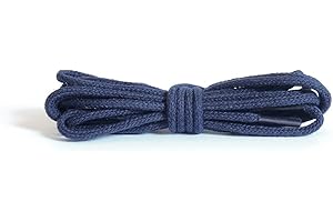 Kaps Lacets Ronds et Fins, Lacets en 100% Coton de Qualité pour Chaussures Élégantes et Décontractées, 2 mm de Largeur, Fabriqués en Europe, 1 Paire, Couleurs et Longueurs Variées Disponibles