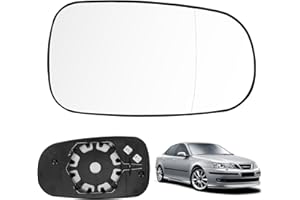 ZWPARTS Espejo Retrovisor Reemplazo para Saab 93/95 2003-2010, Espejo Retrovisor Exterior Hiperbólico con Calefacción Cristal Vidrio Esférico Izquierdo o Derecho (Derecho)