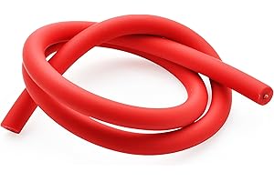 Easyboost Fil de Bougie Rouge 7mm Antiparasite Câble Haute tension Allumage pour Scooter Booster Stunt Nitro Moto 50cc AM6 Derbi MBK 51 103 Rieju TZR Tronçonneuse Tondeuse Débroussailleuse