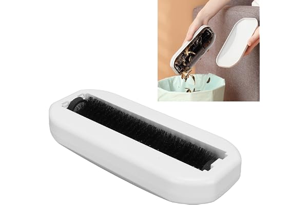 Brosse à Miettes Roulante, Balayeuse à Miettes à Main Réutilisable Collecteur de Débris de Cheveux Doux Balayeuse à Miettes à Main pour Table Draps Vêtements canapé Sol Tapis
