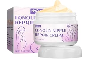 Luckxing Soothing Nipple Cream for Breastfeeding Moms | 30g Chapped Cream Baby Breastfeeding Cream Breastfeeding Pains Maternity Cream | Lanolin Nipple Cream, Relief To, Dry, And Cracked Nipples