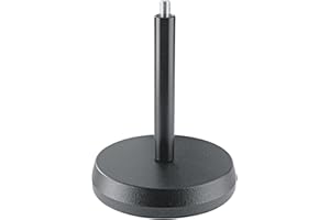 K&M könig & meyer 232 Soporte de mesa para micrófonos, Negro, 175 mm