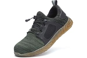 SAMKO Lightweight Breathable Steel Toe Cap Safety Shoes Work Shoes Trainers Protective Footwear for Construction Industrial