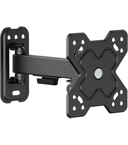 Support Mural TV Universel DeleyCON 13-27 Pouces - Fixation Murale Ultra-Fine 15 Mm - Charge 30 Kg - VESA 50x50 à 100x100