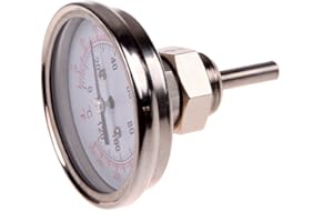 DemiawakingIT Termometro da Cucina Termometro da 1/2in Acciaio Inossidabile per Forno,Carne, BBQ, Olio, Latte