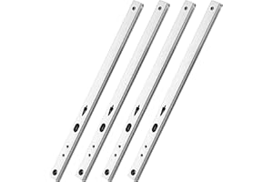 MUNGHOK 4 sztuki prowadnic do szuflad, cz??ciowy wysuw, 246 x 17 mm, szyna teleskopowa, prowadnica kulowa, pe?ne wysuwanie do szuflad, system szynowy