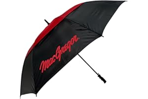 MACGREGOR GOLF MacGregor Parapluie de golf double auvent Noir 162,6 cm