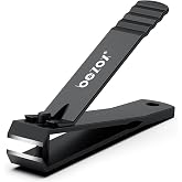 BEZOX High Strength Straight Blade Nail Clippers for Thick Toenails, Professional Stainless Steel Nail Clippers for Fingernai