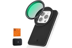 K&F Concept Magnetischer Polfilter 67mm, 67mm Variablem ND2-32 Filter, mit 6,1 Zoll Telefonfilter-Montageadapter, Objektivfilter-Montageadapter, kompatibel mit iPhone 17/16/15/14/13