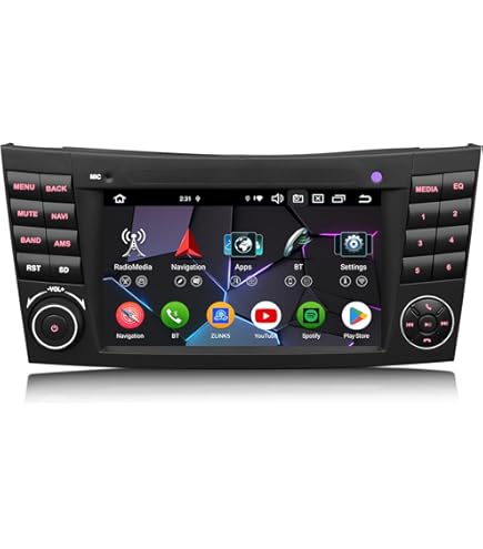 Hodozzy 6G+128G 8 Cœurs Autoradio Pour Mercedes Benz W168 W203 CLK W209