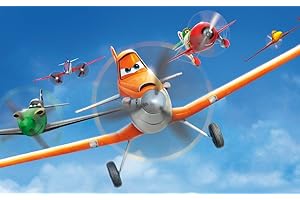 PARTYLANDIA Cialda In Ostia Planes Aereoplano Cartoon Torta Decorazioni Dischi Commestibile