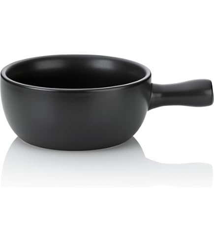 Caquelon à Fondue Ancien En Fonte émaillée - 1L, Avec Couvercle, Noir/vert/blanc