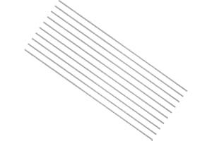 CoCud Round Steel Rod, 0.6mm Diameter 60mm Length, High Speed Steel Bar Stock Craft DIY Tool - (Applications: for Drill Lathes Boring Machine), 10-Pieces