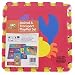 TLCmat® Soft Foam Play Mat Puzzle with Animal and Transportation Pop-Out