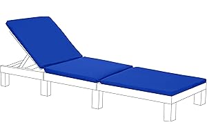 Gardenista Allibert Keter Daytona - Cojín de repuesto para tumbona de jardín, resistente al agua, para silla reclinable, muebles de patio, color azul