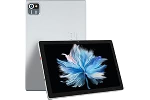 Byxsb Android Tablet 10 Inch Tablet with 64GB ROM, Quad-Core Processor, Android 13, 5MP+8MP Camera, 1280 * 800 HD IPS Display, 2.4GHz WiFi, Bluetooth 4.0, Type-C, 5000mAh Tablets (Silver)