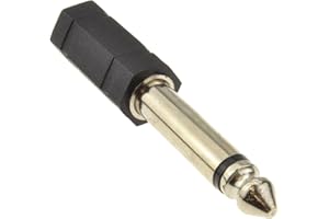 KENABLE 3,5 mm Stéréo Jack Femelle vers 6,35 mm Mono Jack Fiche Adaptateur Onvertisseur
