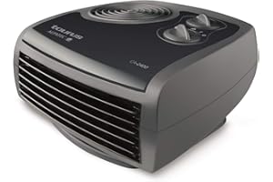 Taurus CA2400 - Calefactor de 2400W, 2 potencias de calor, ventilador aire frío, termostato regulable, compacto. Gris.