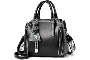 BUKESIYI Donna Borse a Tracoll Borsa a Mano Firmate Borse a Spalla 2024 PU Pelle IT77139 Nero