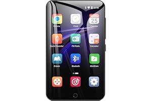 Lettore MP3 Bluetooth con WiFi, 4 Pollici Schermo Tattile MP4 Lettore, MP3 Lettore Musicale con Altoparlanti, Oilsky 16GB Lettore Audio Digitale Portatile Android (Nero)
