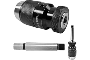 GXWCYI Mandrin Perceuse Mk2- B16 avec Plage de Serrage 16mm, Mandrin Tour a Bois, Mandrin de Perçage de Tour Sans Clé, Outils Tour a Metaux, Perceuse a Colonne, Tour a Bois, Tour a Metaux