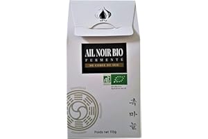 SN SANTE NAT Ail Noir Bio Fermenté de Corée (5 Têtes, 115g) [Naturel | Antioxydant | Végétalien | Efficace contre Cholestérol et Tension | Premium] l'authenticité par Santé Nat.