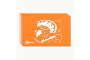 Creatorally Plaque Acrylique pour Gravure Laser, Plastique à Graver Bicouche 30x20 cm 1,3mm, Plaque Plexi Couleur 4 Feuilles Plaque a Graver pour Personnalisé Artisanale (Blanc sur Orange)
