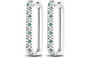 Parmuz Orecchini a Cerchio in Argento Sterling 925 per Donne Ragazze Grandi Piccoli Huggie Vari Ipoallergenici Moda Orecchini Alla Moda Gioielli per Feste di Compleanno Regalo di Natale
