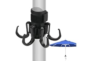 Hayaww Crochet de Suspension pour Parasol de Plage Crochets De Parapluie De Plage Crochet pour Parasol de Plage 6 Crochets pour Parasol de terrasse Crochet Suspendu pour Parasol Camping Jardin (A)